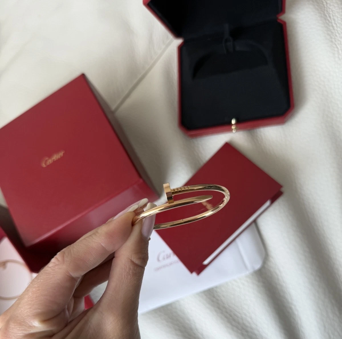 Cartier Juste un Clou Classic Bracelet Rose Gold Size 16